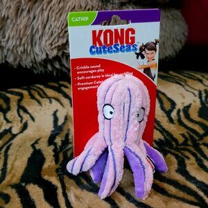 Kong Cat Kitten Cute Seas Octopus Toy w/ Catnip. New!